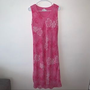 DRESSBARN pink floral dress